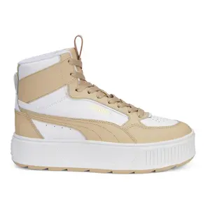 PUMA Womens Karmen Rebelle High Platform Sneakers Shoes Casual - White