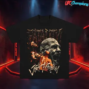 UFC 327 Jiri Prochazka Fatality T-Shirt Jiri Prochazka Graphic Tee Ultimate Fighting Championship Shirt for UFC & Sports Fans Short Sleeve Crew Neck Soft Cotton MMA Shirt Perfect Gift for UFC Fans MMA Fans American Made Fightwear