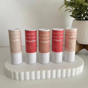 Organic Lip Balm – Unscented, Strawberry, Cherry, Vanilla, & Canela