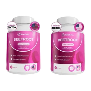 2-Pack Rosabella Organic Beetroot 1300 mg Capsules  | Natural Superfood for Daily Wellness & Nutrition Support | Clean & Non-GMO Health Supplement