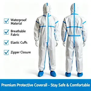 One-Off Overall Dustproof Suit, One-Off Overall Workwear, Soft Stretch Coveralls, Ideal for Cleanliness & Protection, Perfect for Various Tasks