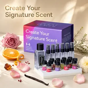 Scent Portal Garden Party Perfume Making Kit for Women & Men, Make Your Own Signature Scent, A Sensory Niche Perfumery Atelier Experience, 14 Couture Ingredients, Relaxing Self Activity, Date Night, Artisan Luxury DIY Kit