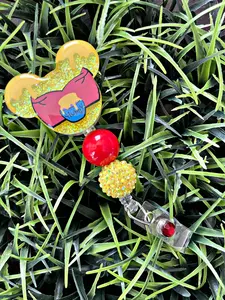 Bear Inspired Badge Reel - Hunny ID Clip- Badge Holder- Animal ID Holder- Nurse Gift- Teacher Gift- Mouse