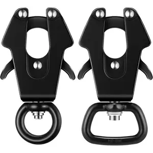 360° rotating leather belt buckle, heavy-duty quick-release chain buckle, frog-style cable belt buckle for connecting pet collars and accessories