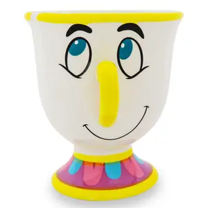 Disney Beauty and the Beast Chip 3D Sculpted Ceramic Mug | Holds 18 Ounces