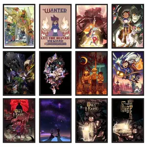 Anime The Owl H-house Poster HD Waterproof Art Poster Wall art print art suitable for living room bedroom bar parlor home decor gift fade-Resistant, Non-sticky, vibrant Dly Wall print