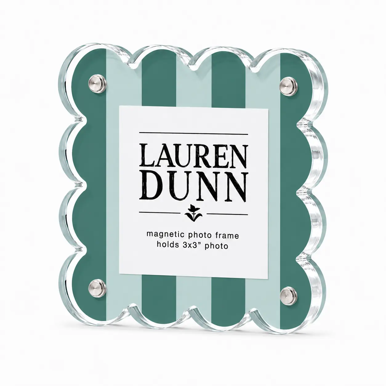 Seaglass Teal Scalloped Frame