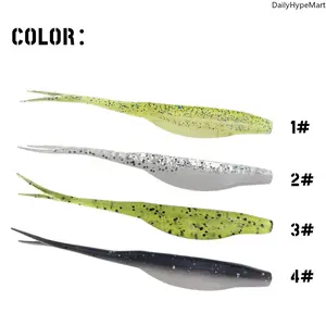 10Pcs Soft Lure Fork Tail Worm 4.5g 9.5cm Artificial Bait Fishing Tackle