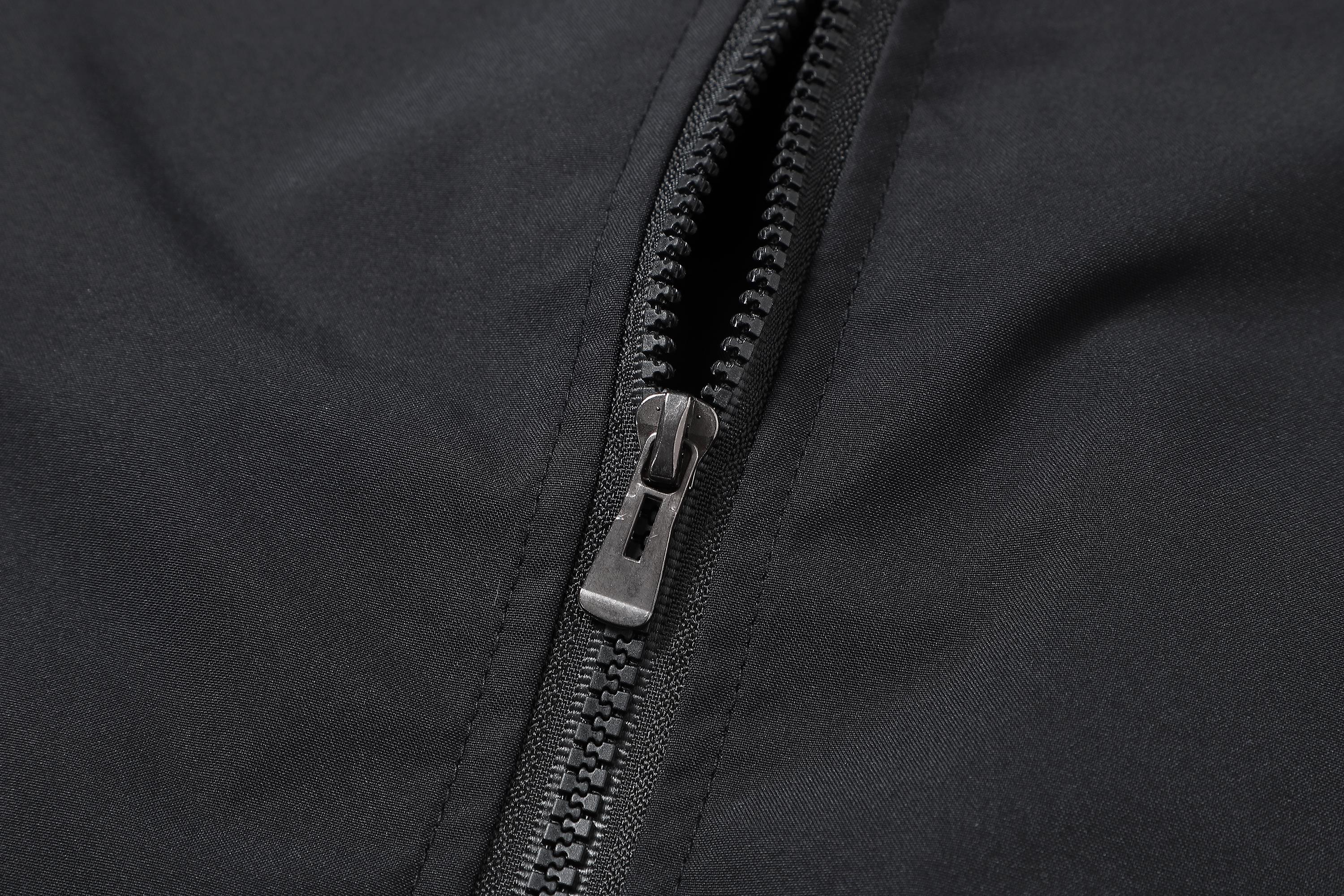 Men's Flying Bomber Jacket - Lightweight Colorblock Windproof Menswear with Ribbed Collared Neck, Smooth Zipper for Casual Commuting Vibe Outerwear, Hem, Retro, Woven, Stripe, Wind‑Tight Rib Trim