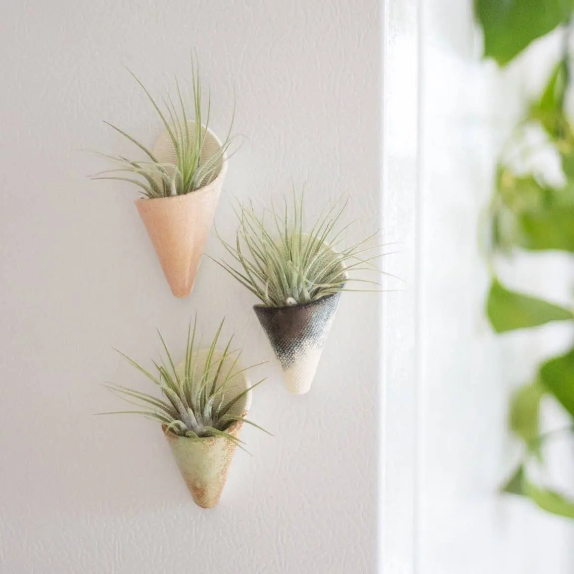 Tiny Ceramic Magnet Planter