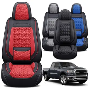 Pickup Car Seat Covers For Chevy Silverado GMC Sierra 2007-2025 1500 2500HD 3500HD Crew Cab,Front Seat Full Coverage For Chevrolet Truck Car Interior Accessories