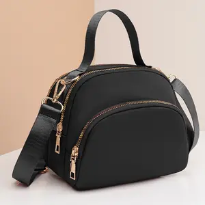 Solid-color fashionable quilted crossbody bag, nylon backpack, suitable for outdoor activities, portable, women's casual bag and handbag, a lightweight model essential for shopping, traveling and fitness.