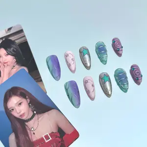 RosePop | AEsPA-Inspired Press-On Nails (Basic Almond)