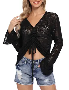 GARVEE Drawstring Knitted Blouse