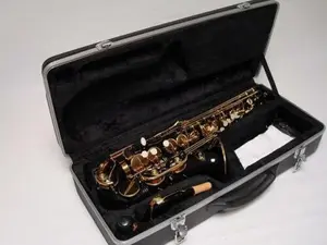 Professional Black Gold Alto Saxophone Sax Brand New