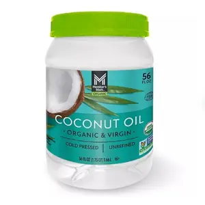 Member's Mark Organic Virgin Coconut Oil, 56oz, Cold pressed and unrefined, Made from GMO-free coconuts, Kosher