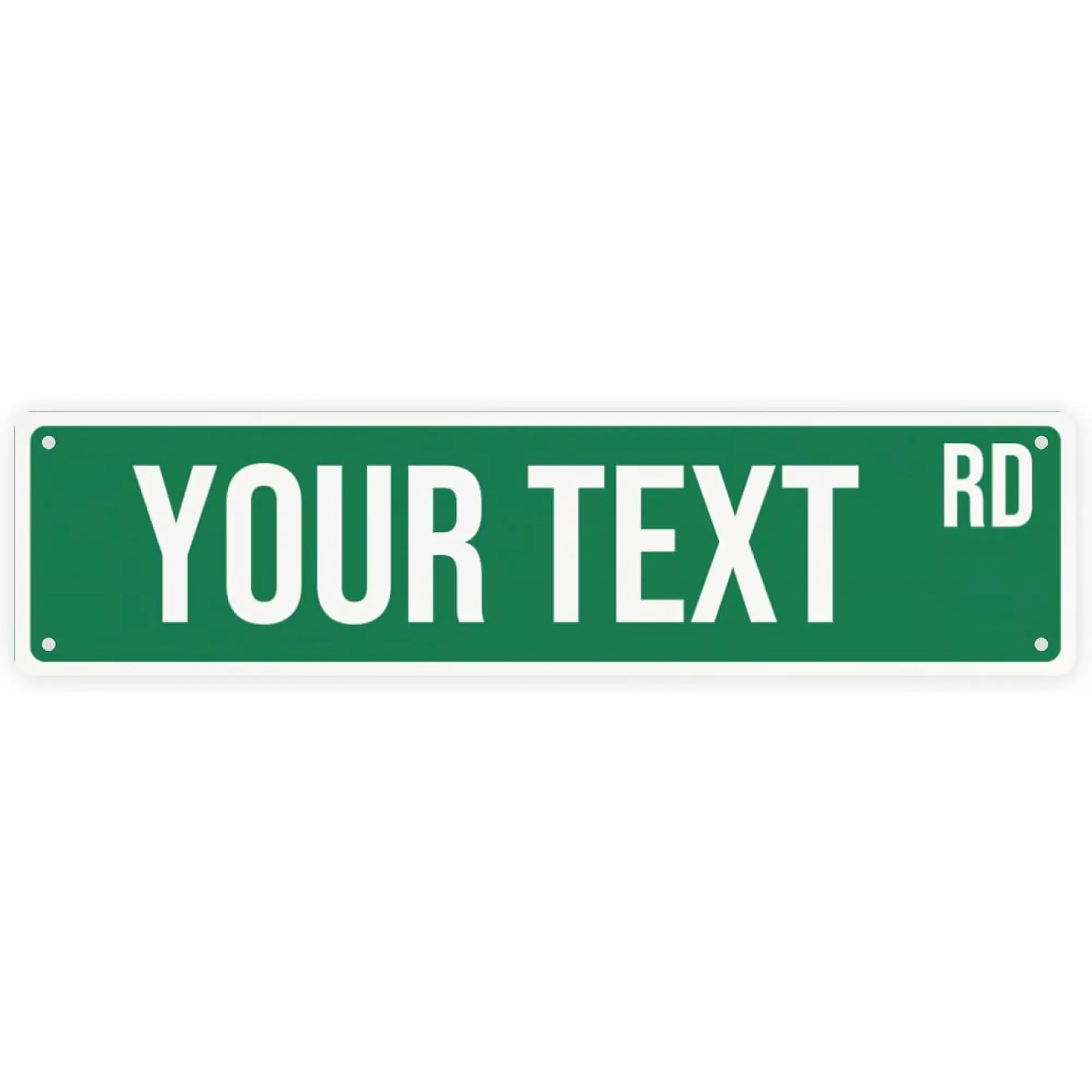 Custom Outdoor Metal Street Sign, Personalized Road Sign with Name, Text, Logo or Photo for Home, Office, Business, Bar, Indoor or Outdoor Use