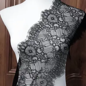 Embroidered Lace Trim, Unique Pattern Design, Ideal for DIY Crafts, Clothing, Home Decor, Elegant Fabric Roll