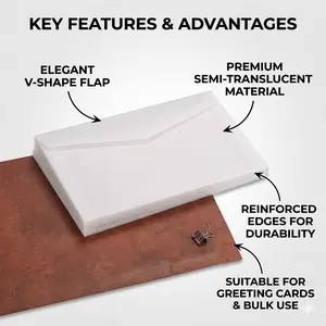 Vintage Hot Stamping Envelope, 20pcs/set Envelope for Bus Card, Credit Card, Bank Card Mailing Envelope, Cash Envelopes, Office Stationery & Supplies