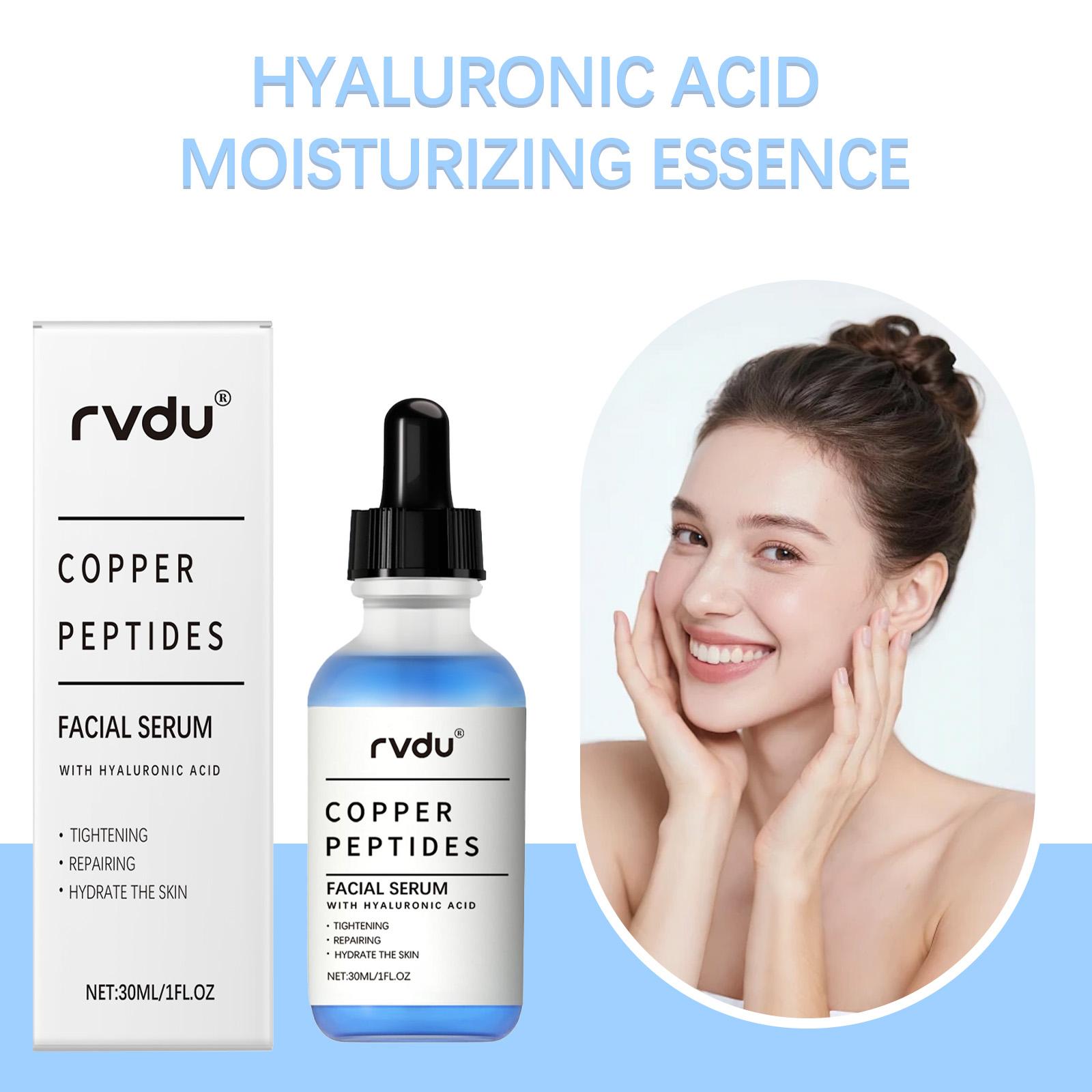 GHK-Cu Copper Peptide Serum with Hyaluronic Acid, Deep Hydrating Nourishing Facial Serum - 30ML Gentle Anti-Aging Skincare for All Skin Types, Firming & Smoothing for Men Women - TikTok Shop GHK-Cu Copper Peptide Serum with Hyaluronic Acid, Deep Hydrating Nourishing Facial Serum - 30ML Gentle Anti-Aging Skincare for All Skin Types, Firming & Smoothing for Men Women - TikTok Shop