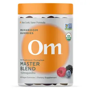Master Blend Organic Mushroom Gummies | 40 Vegan Gummies