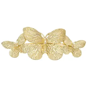 Ettika Gimme Butterflies Goldtone Hair Clip