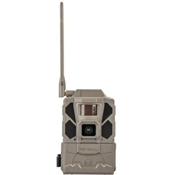 TACTACAM Reveal X Gen 3.0 Cellular Trail Camera for Hunters - Low-Glow IR for Discreet Hunting, 1080p FHD Video, Deer Analytics, GPS, Fast Trigger Speeds, Extra-Durable Antenna