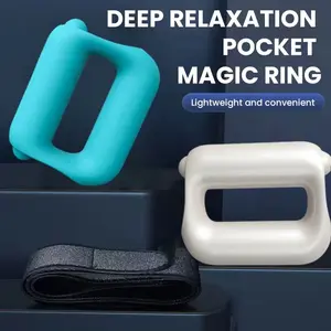 New Magic Ring Mini Massage Gun Myofascial Roller, Muscle Relaxation Vibration Machine, Ergonomic Design, Elastic Waistband, Home Fitness Use