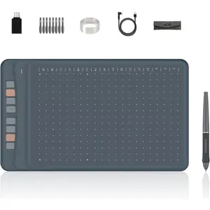 A1201 Graphics Drawing Tablet Compatible with Android Phone,10x6 Inch Digital Drawing Tablet with 8192 Level -Free Stylus, Supports Tilt,8 Hot , Works with Win,  and Android