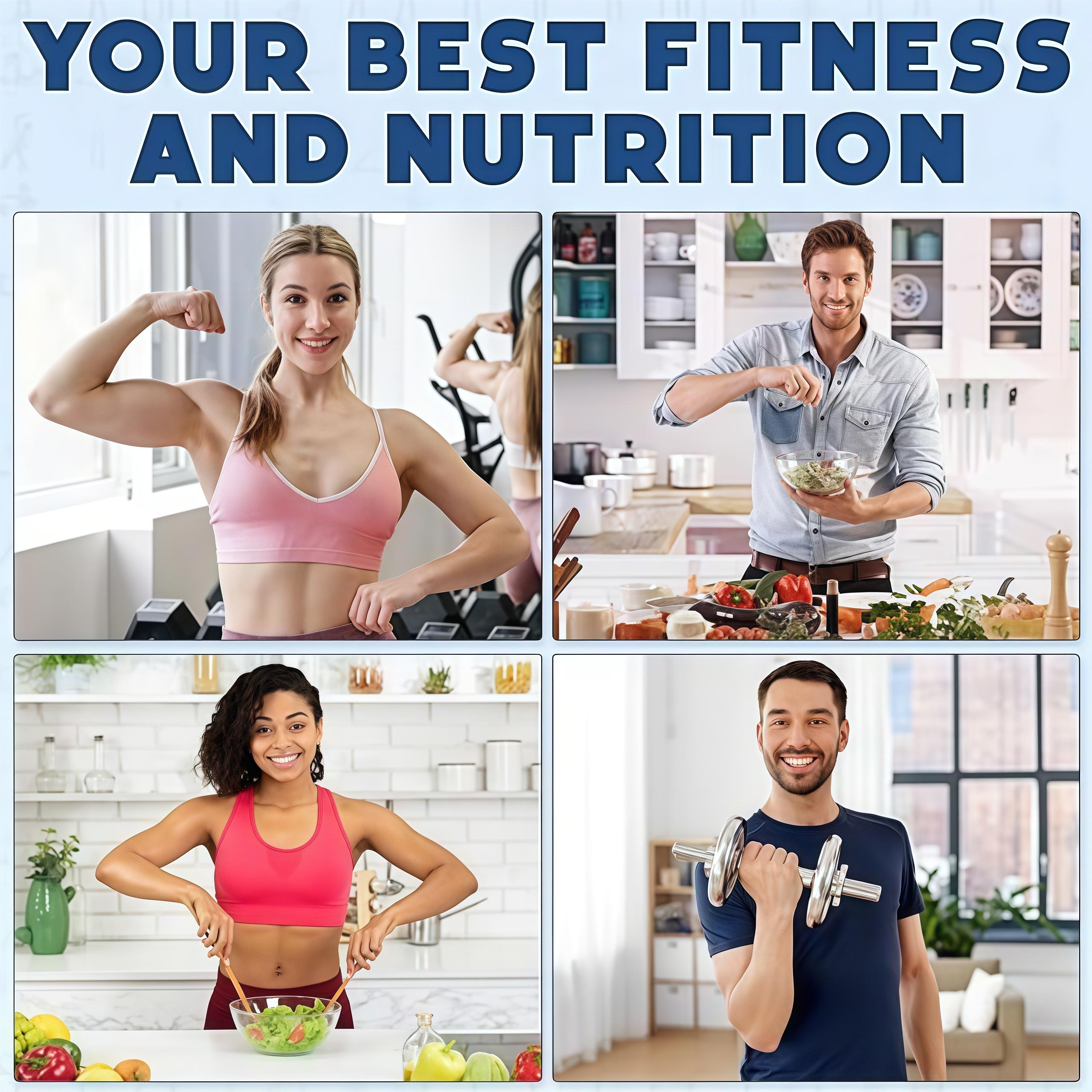 Workout Journal & Fitness Planner – Daily Exercise Log, Weight Tracking, Meal Logs, Undated Gym Notebook for Women