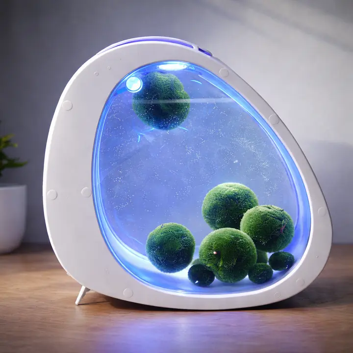 10pcs Marimo Moss Balls Quiet Eco Touch LED Aquarium Marimo Set