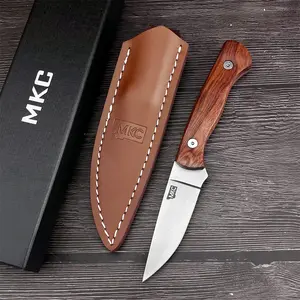 High Quality Fixed Blade Knife 8Cr13Mov Blade Dalbergia Odorifera Handle Common Outdoor Knife Camping Hiking Ultility Knife.Gift