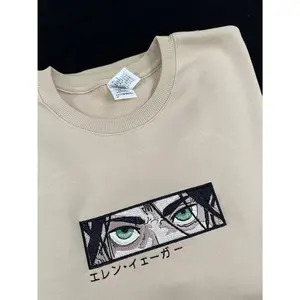 Anime Embroidered Sweatshirt, Embroidered Anime Shirt, Anime Shirt, Embroidered Shirt, Embroidered Hoodie, Anime Tee, Anime Shirt