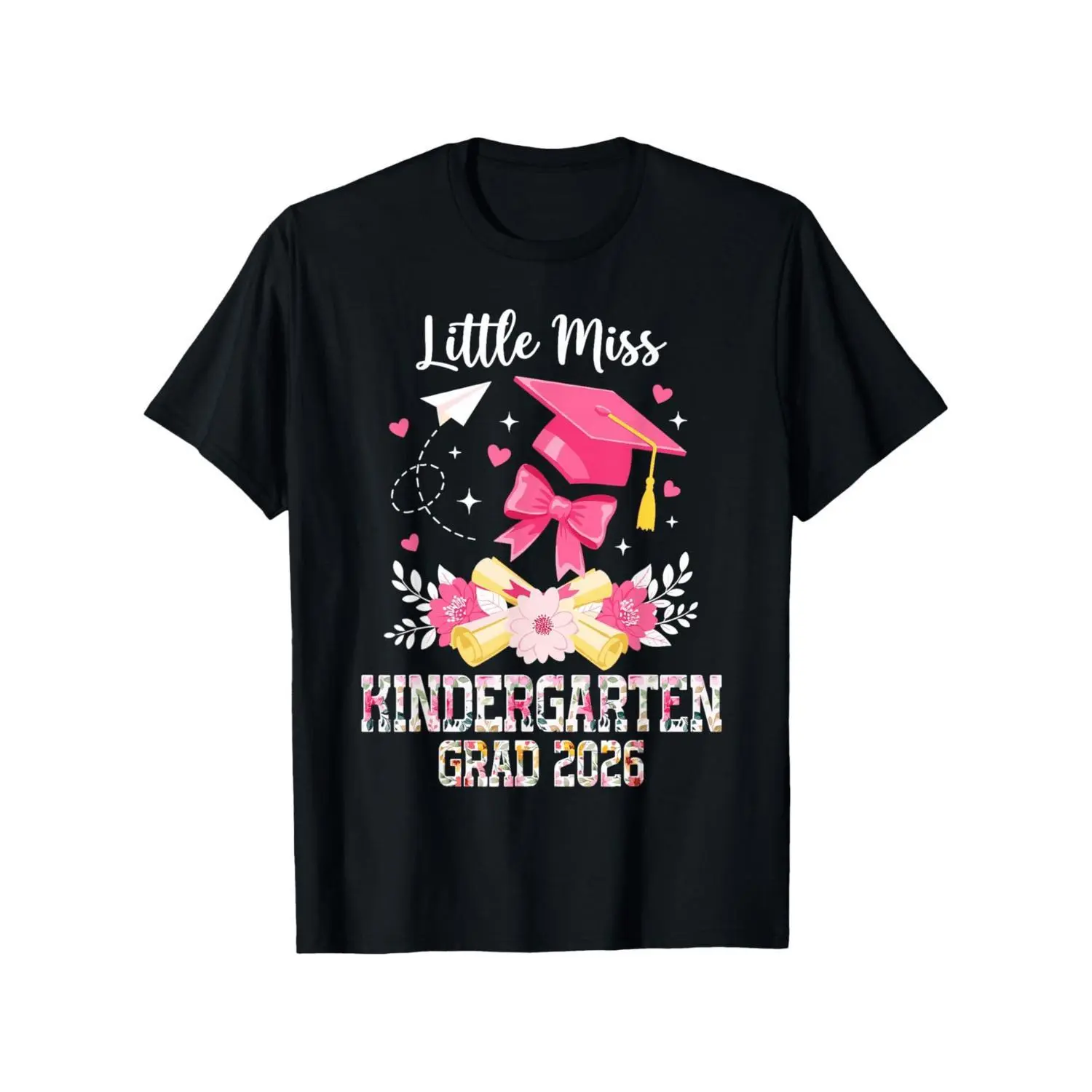 Kindergarten Graduation T Shirt for Little Miss and Boys Breathable Cotton Short Sleeve Round Neck Tee with Graduation Print Perfect for Graduation Outfits and Easy to Wash