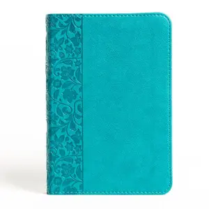 NASB Large Print Compact Reference Bible, Teal Leathertouch -- Holman Bible Publishers, Leather / Fine Binding
