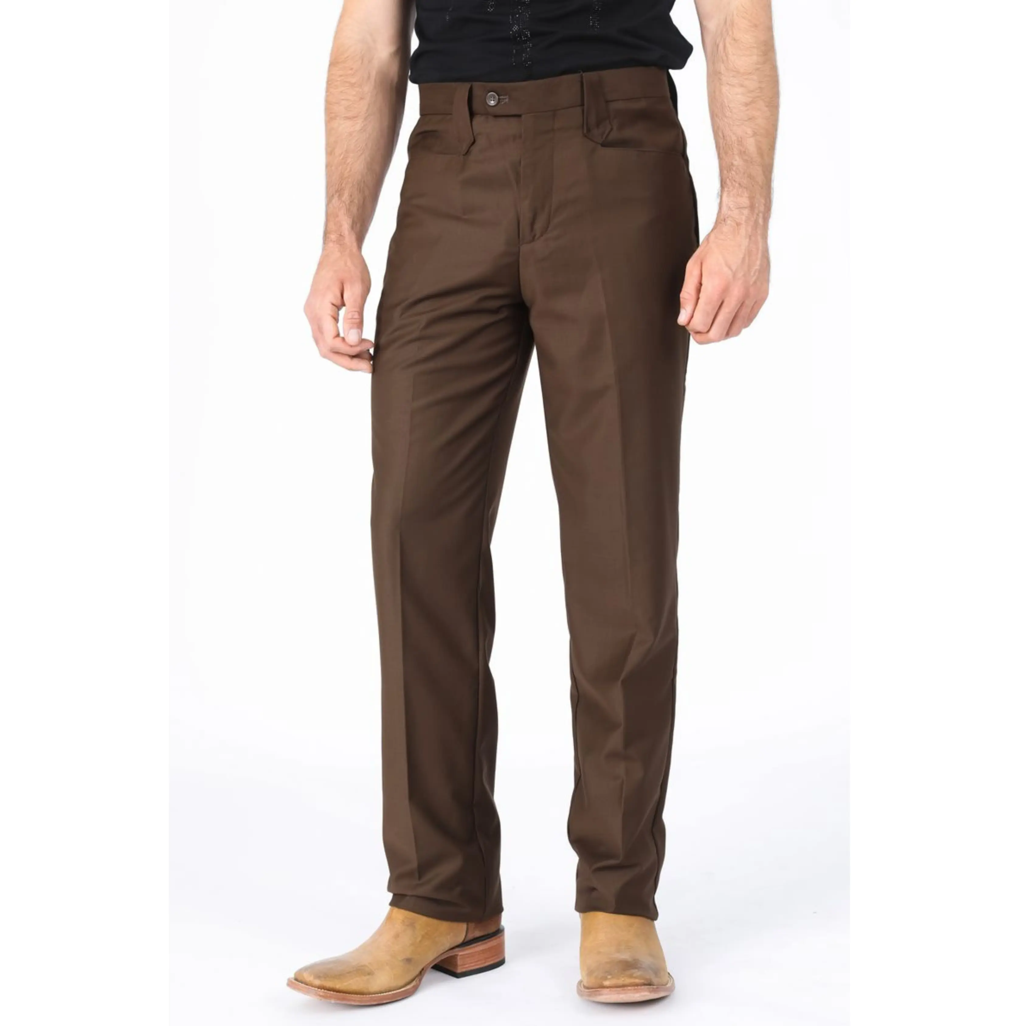 Platini Heath Men's Poly-Stretch Boot-Cut Western Suit Pants