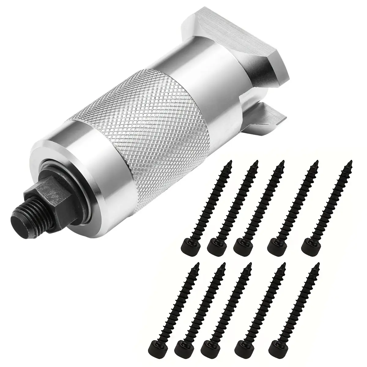 Lock Core Puller with 10 Auxiliary Screws, Multi-Function Puller, Stainless Steel Material, Durable and Versatile Tool, Assembly Disassembly Tools, Removal Tool Kit