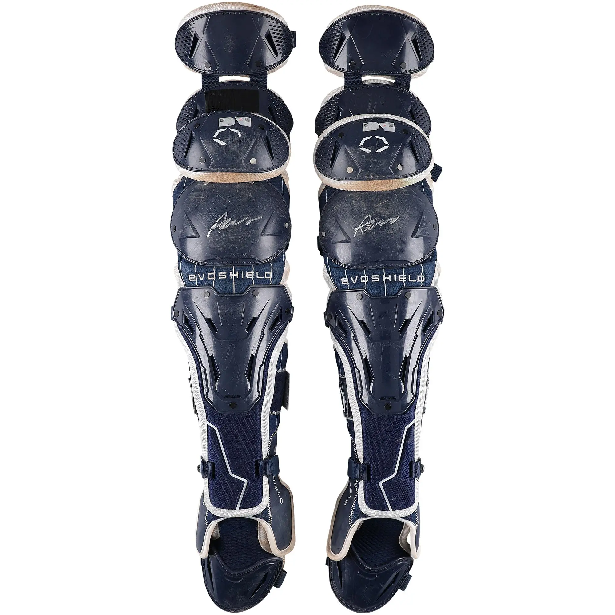 Austin Wells Yankees Signed GU EvoShield Shin Guards vs. Blue Jays on 10/8/2025