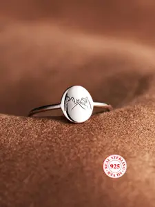 S925 Sterling Silver Cute Hand Gesture Design Spellbound Ring, Fashion Accessories for Women & Girls, Trendy All-match & Exquisite Jewelry for Birthday Gift