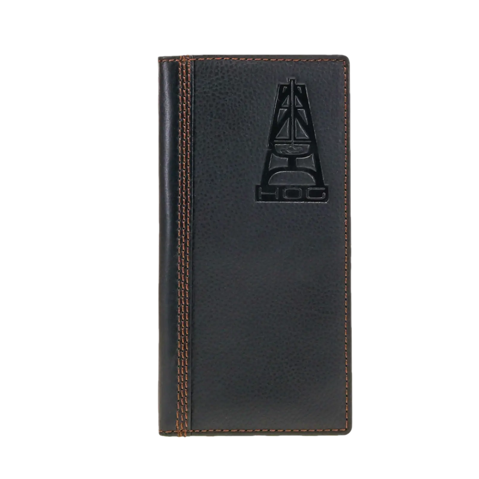 Hooey Men's "HOG" Black Leather Rodeo Wallet HOGW001-BK