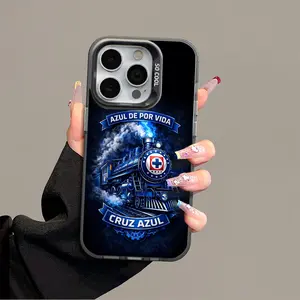 Cruz Azul Campeon Team Soccer Phone Case, iPhone 17 Promax Phone Case Anti Drop Case Suitable For IPhone 16 15 14 13 12 11 Xs Plus Samsung S25 S24 S23 S22 Ultra FE Acrylic Protective Shockproof Rugged Case Football, Gift for fan