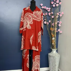 2-Piece Co-ord Set in Rayon Fabric - Lightweight & Breathable Party Wear Outfit for Comfortable Glam - Suit