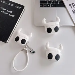 1 hollow knight headphone case,Cute wireless Bluetooth earphone case, earbuds gift, drop resistant, durable and stylish accessory, suitable for AirPods pro3/1/2/3/4/pro/pro2(Different models may have different shapes)