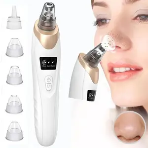 【5-Head Replacement for Blackhead Removal】3-SpeedSuction USB Fast Charge, Pore-Level Cleansing!