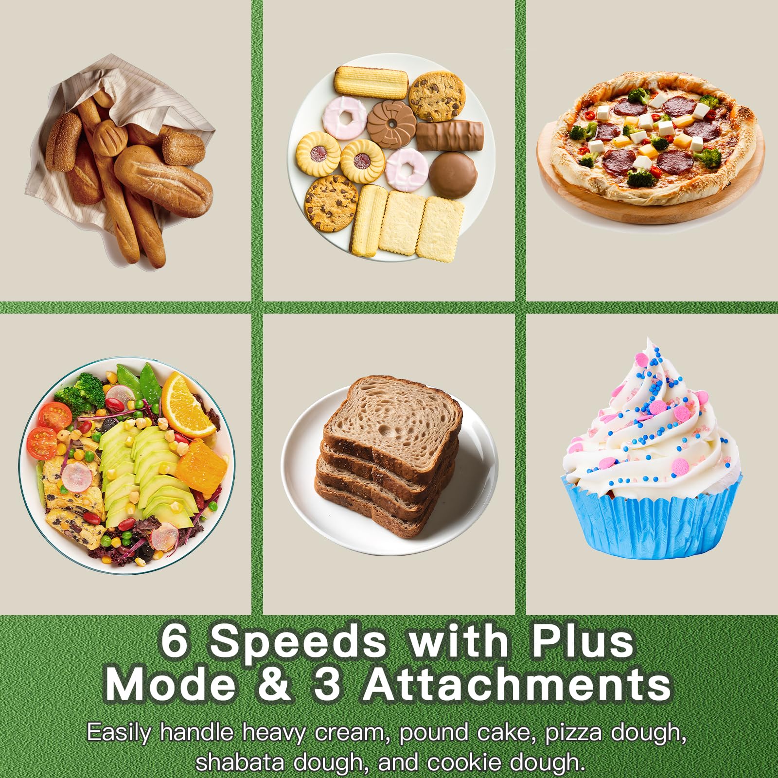 Ckemu 660W Stand Mixer | 8L Stainless Steel Bowl | 3 Attachments for Kneading, Whisking & Beating | 120V 60Hz | ETL Listed Ckemu 660W Stand Mixer | 8L Stainless Steel Bowl | 3 Attachments for Kneading, Whisking & Beating | 120V 60Hz | ETL Listed