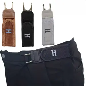 Unisex Buckleless Elastic Belt with Metal Hook – Adjustable Magic Tape No-Buckle Waist Belt, Portable Outdoor Casual Waistband, EDC Tool, Father’s Day Gift for Men Women