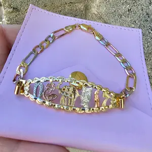 De la suerte figaro bracelet gold-plated