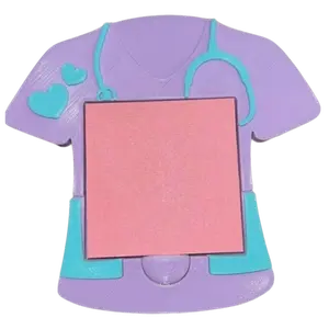 Scrub Top Sticky Note Holder | Cute Nurse & Med Student Desk Accessory