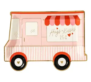 VALENTINE TRUCK SHAPED PLATES