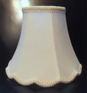 Small Cream Scalloped Table Lampshades